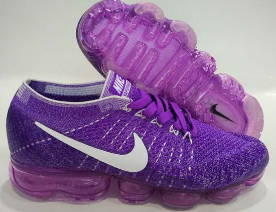 Womens Nike Flyknit Air Vapormax 2018 Purple White Reduced